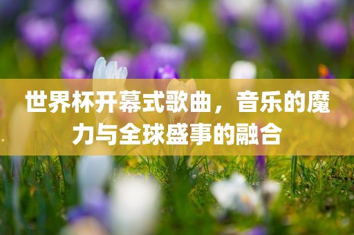 世界杯开幕式歌曲，音乐的魔力与全球盛事的融合