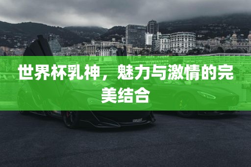 世界杯乳神，魅力与激情的完美结合
