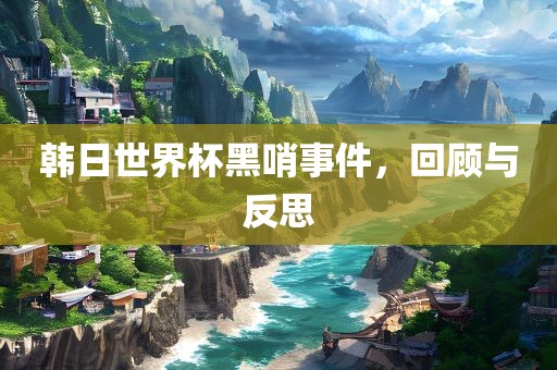 韩日世界杯黑哨事件，回顾与反思漯河市盈旭机械设备有限公司