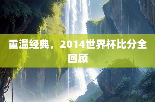重温经典，2014世界杯比分全回顾