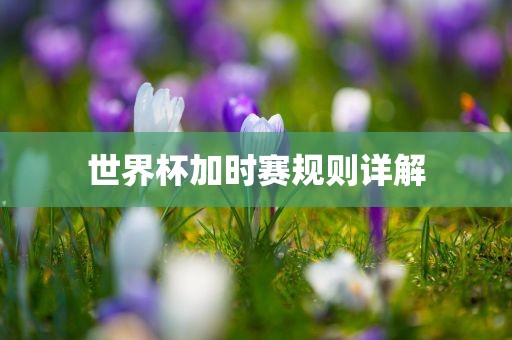 世界杯加时赛规则详解