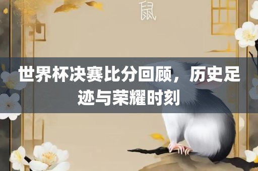 世界杯决赛比分回顾，历史足迹与荣耀时刻