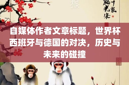自媒体作者文章标题，世界杯西班牙与德漯河市盈旭机械设备有限公司国的对决，历史与未来的碰撞