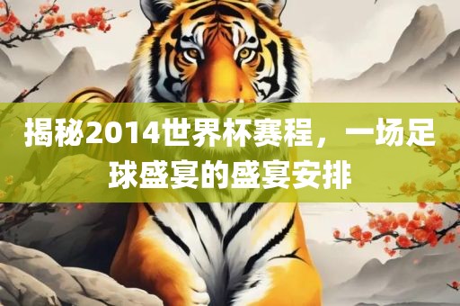 揭秘2014世界杯赛程，一场足球盛宴的盛宴安排