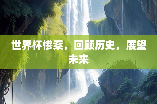 世界杯惨案，回顾历史，展望未来