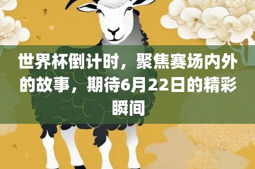 世界杯倒计时，聚焦赛场内外的故事，期待6月22日的精彩瞬间
