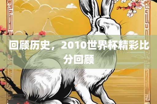 回顾历史，2010世界杯精彩比分回顾
