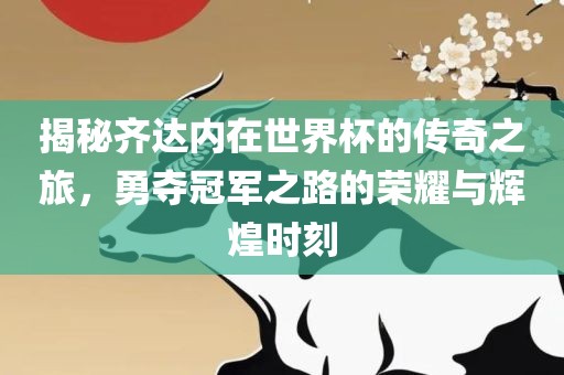 揭秘齐达内在世界杯的传奇之旅，勇夺冠军之路的荣耀与辉煌时刻