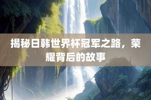 揭秘日韩世界杯冠军之路，荣耀漯河市盈旭机械设备有限公司背后的故事