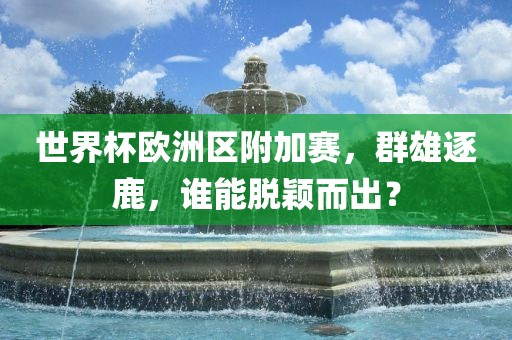 世界杯欧洲区附加赛，群雄逐鹿，谁能脱颖而出？