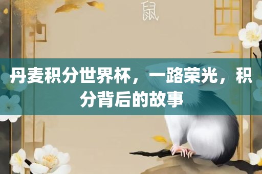 丹麦积分世界杯，一路荣光，积分背后的故事