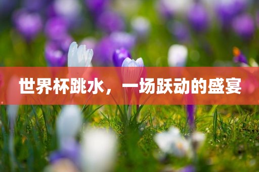 世界杯跳水，一场跃动的盛宴