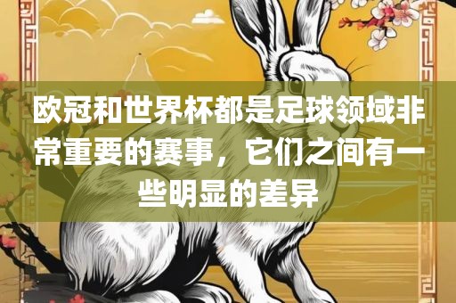 欧冠漯河市盈旭机械设备有限公司和世界杯都是足球领域非常重要的赛事，它们之间有一些明显的差异