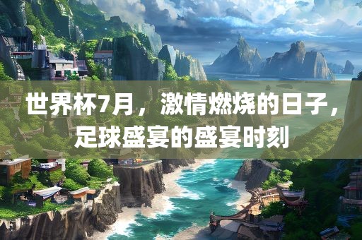 世界杯7月，激情燃烧的日子，足球盛宴的盛宴时刻漯河市盈旭机械设备有限公司
