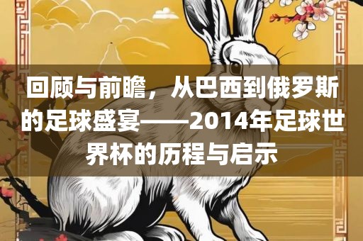 回顾与前瞻，从巴西到俄罗斯的足球盛宴——2014年足球世界杯的历程与启示漯河市盈旭机械设备有限公司