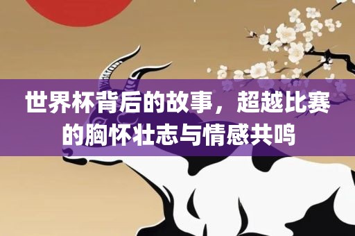世界杯背后的故事，超越比赛的胸怀壮志与情感共鸣漯河市盈旭机械设备有限公司