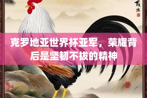 克罗地亚世界杯亚军，荣耀背后是坚韧不拔的精神漯河市盈旭机械设备有限公司