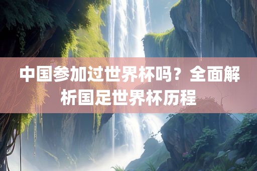 中国参加过世界杯吗？全面解析国足世界杯历程