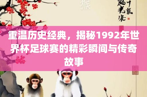 重温历史经典，揭秘1992年世界杯足球赛的精彩瞬间与传奇故事