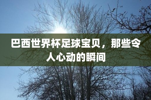 巴西世界杯足球宝贝，那些令人心动的瞬间