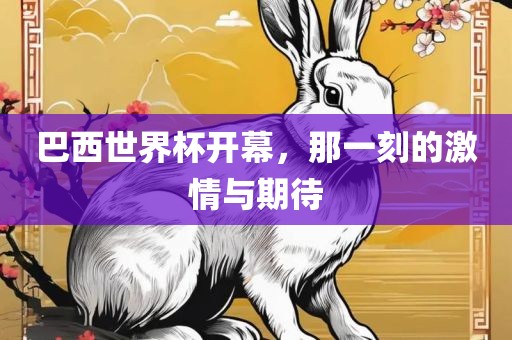巴西世界杯开幕，那一刻的激情与期待