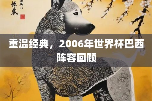 重温经典，2006年世界杯巴西阵容回顾