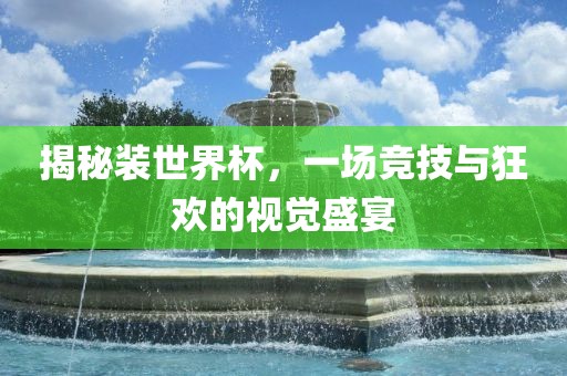 揭秘装世界杯，一场竞技与狂欢的视觉盛宴