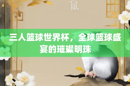 三人篮球世界杯，全球篮球盛宴的璀璨明珠