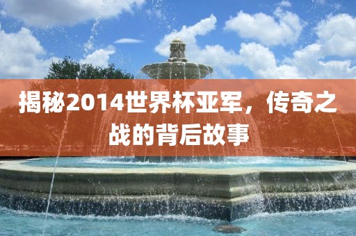 揭秘2014世界杯亚军，传奇之战的背后故事