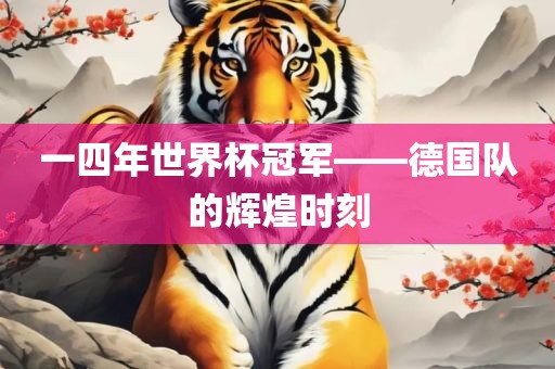 一四年世界杯冠军——德漯河市盈旭机械设备有限公司国队的辉煌时刻