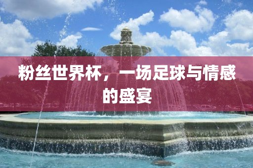 粉丝世界杯，一场足球与情感的盛宴漯河市盈旭机械设备有限公司
