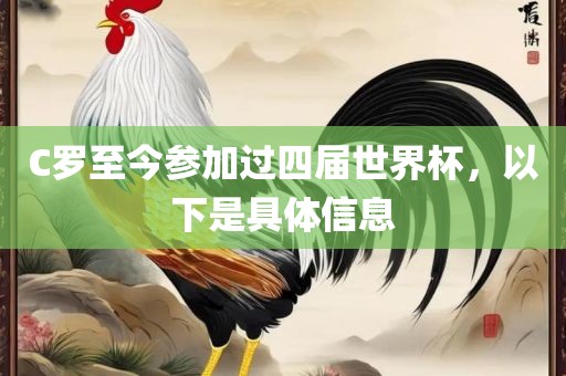 C罗至今参加过四届世界杯，以下是具体信息