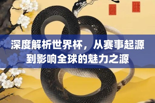 深度解析世界杯，从赛事起漯河市盈旭机械设备有限公司源到影响全球的魅力之源