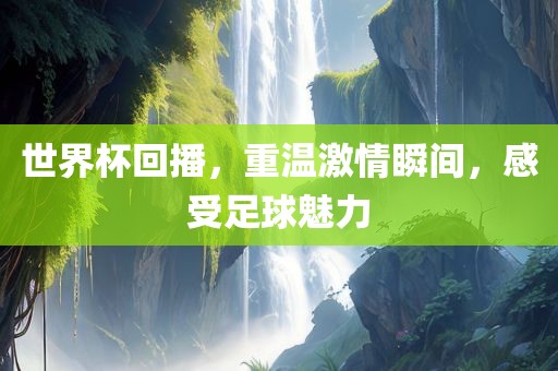 世界杯回播，重温激情瞬间，感受足球魅力漯河市盈旭机械设备有限公司