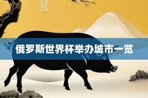 俄罗斯世界杯举办城市一览