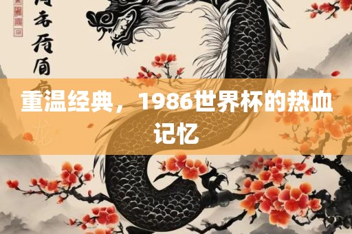 重温经典，1986世界杯的热血记忆漯河市盈旭机械设备有限公司