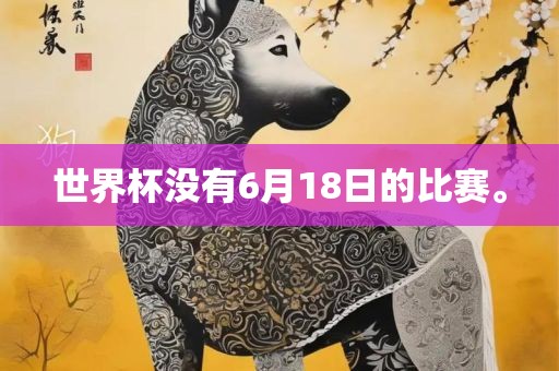 世界杯没有6月18日的比赛。漯河市盈旭机械设备有限公司