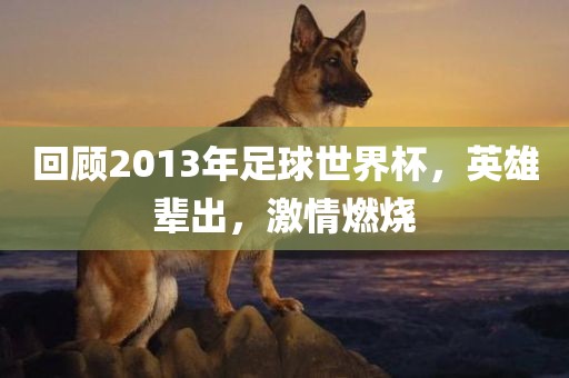 回顾2013年足球世界杯，英雄辈出，激情燃烧