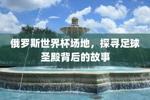 俄罗斯世界杯场地，探寻足球圣殿背后的故事漯河市盈旭机械设备有限公司
