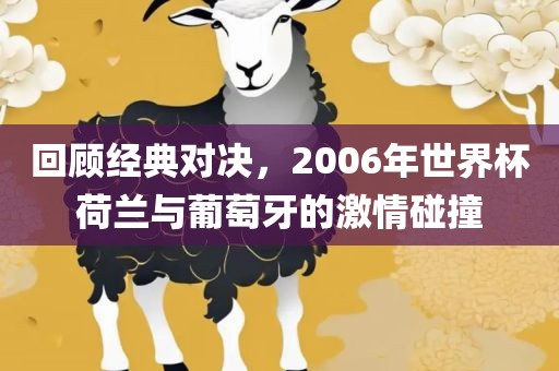 回顾经典对决，2006年世界杯荷兰与葡萄牙的激情碰撞漯河市盈旭机械设备有限公司