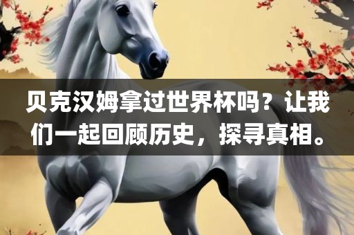 贝克汉姆拿过世界杯吗？让我们一起回顾历史，探寻真相。