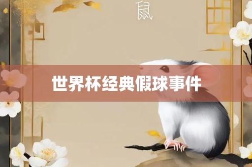 世界杯经典假球事件
