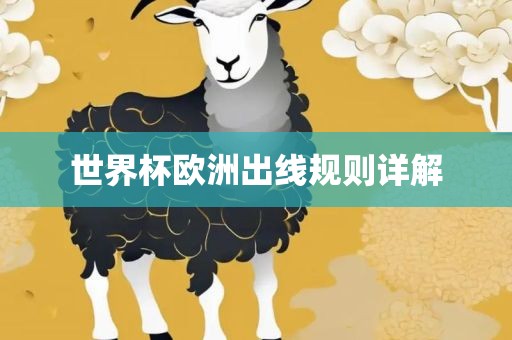 世界杯欧洲出线规则详解