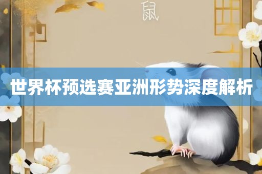 世界杯预选赛亚洲形势深度解析漯河市盈旭机械设备有限公司
