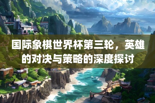国际象棋世界杯第三轮，英雄的对决漯河市盈旭机械设备有限公司与策略的深度探讨