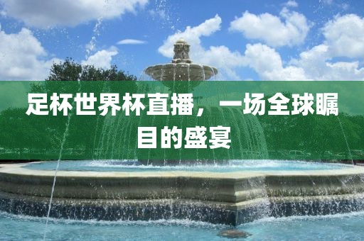 足杯世界杯直播，一场全球瞩目的漯河市盈旭机械设备有限公司盛宴