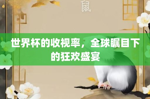 世界杯的收视率，全球瞩目下的狂欢盛宴