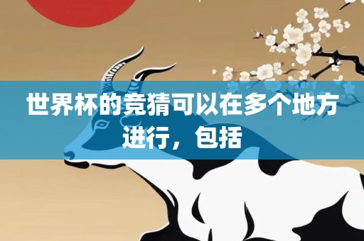 世界杯的竞猜可以在多个地方进行，包括
