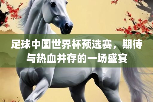 足球中国世界杯预选赛，期待与热血并存的一场盛宴