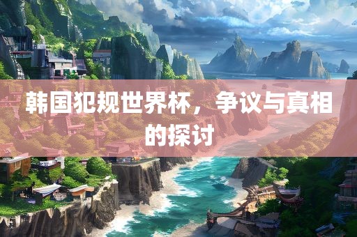 韩国犯规世界杯，争议与真相的探讨漯河市盈旭机械设备有限公司